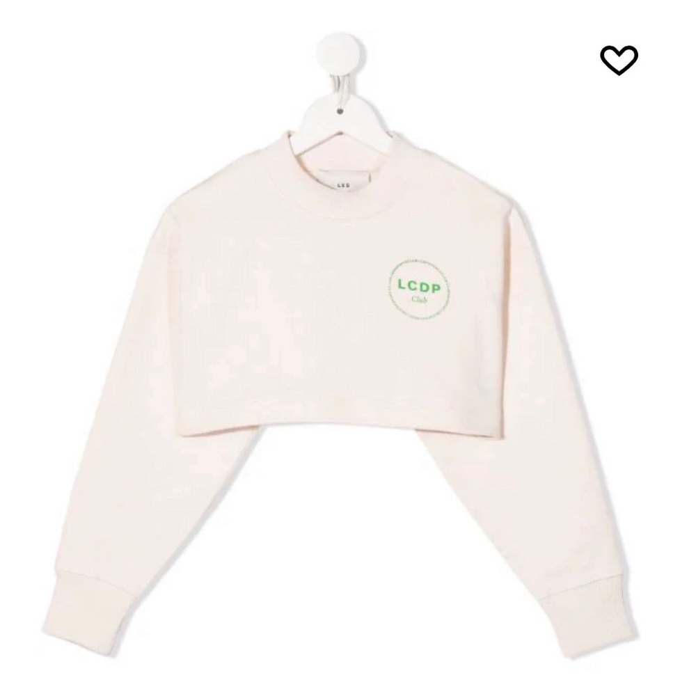 Les Coyotes de Paris LCDP cropped cream sweatshirt